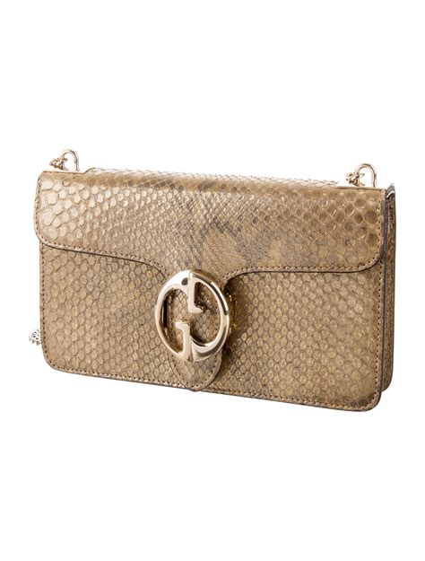 gucci interlocking python shoulder bag|gucci shoulder bag sizes.